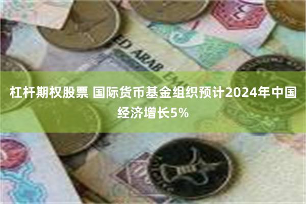 杠杆期权股票 国际货币基金组织预计2024年中国经济增长5%