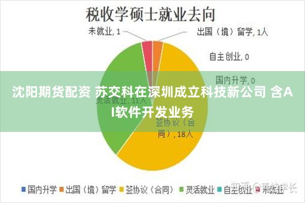 沈阳期货配资 苏交科在深圳成立科技新公司 含AI软件开发业务